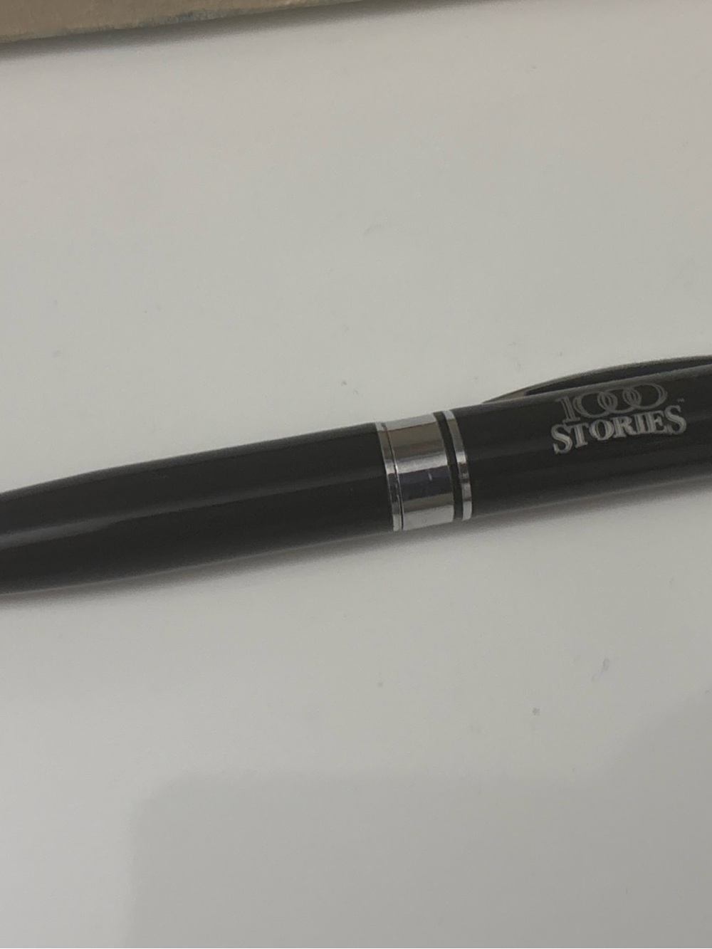 1000 Stories Black Promotional Pen